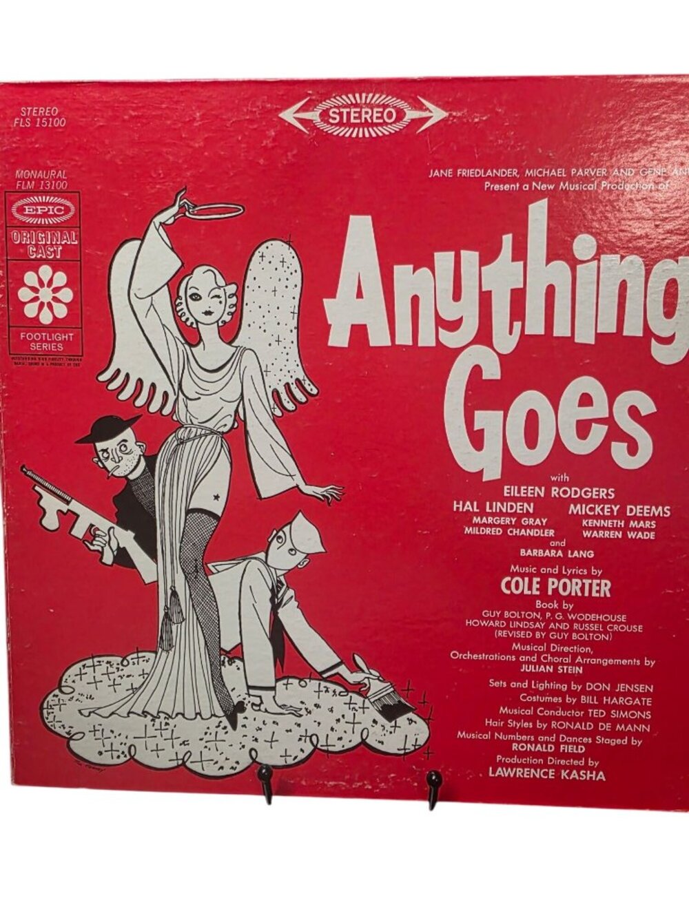 Anything Goes Original Broadway Cast Music Vinyl LP FLS-15100 Stereo